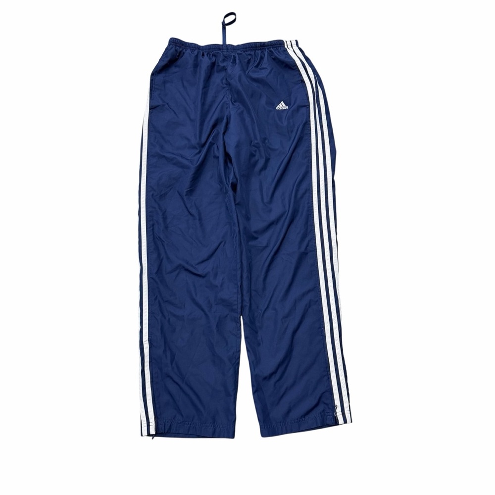 Adidas Blue 3 Stripe Track Pants Size L 30” Inseam